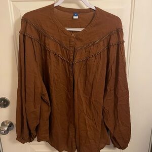 Women’s Plus Western Style Blouse